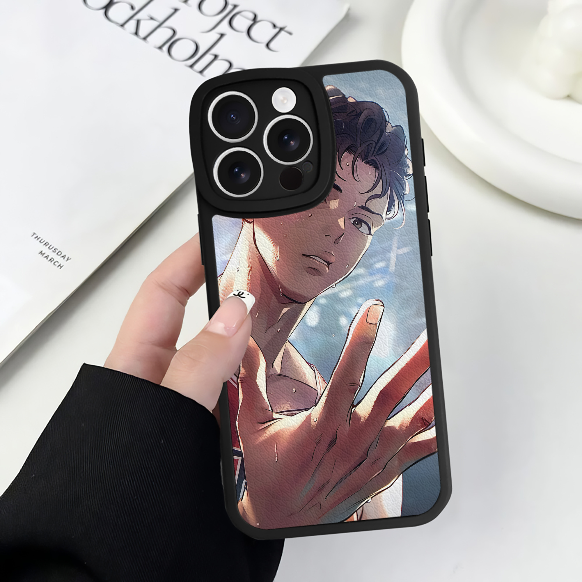 （画像用） SLAM DUNK／スラムダンク 【iPhone 16シリーズ対応】シリコンスマホケース（レザー調） 材質：シリコン
